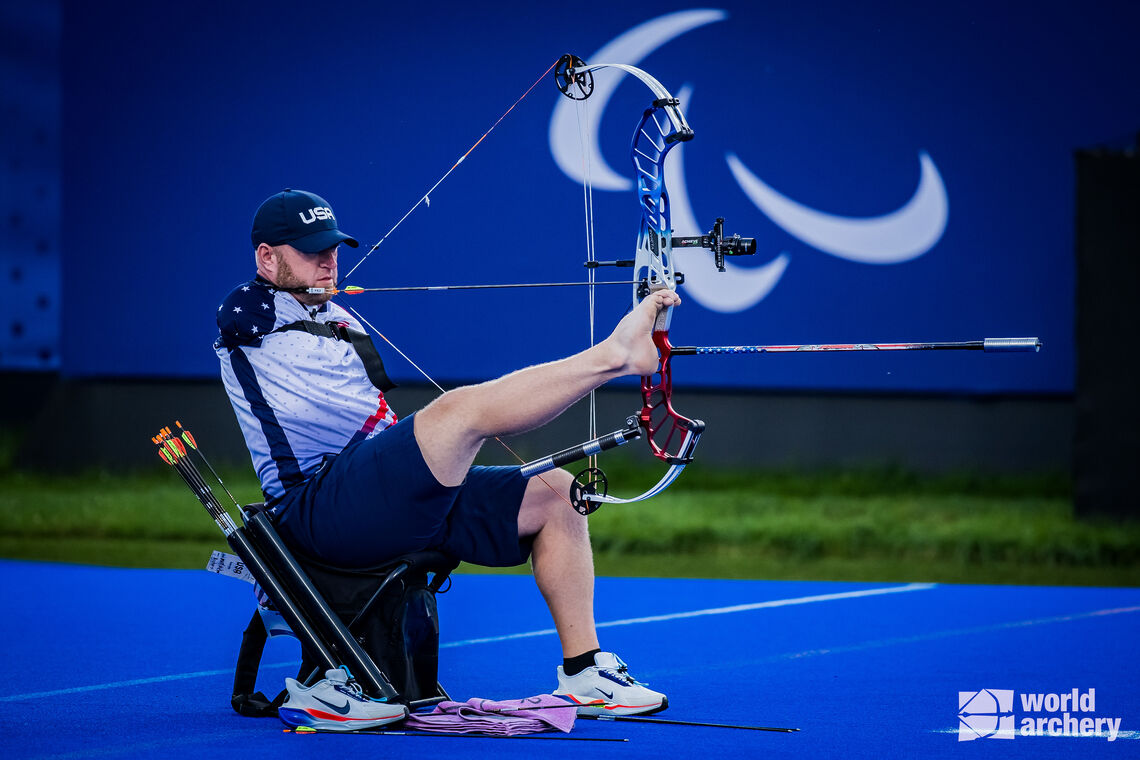 Matt Stutzman won gold at his fourth Paralympic Games in Paris 2024.