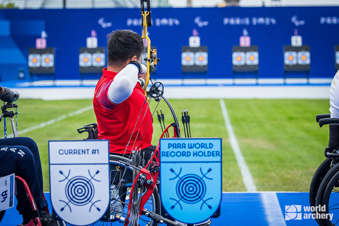 Ai Xinliang topped qualifying with new Paralympic record.