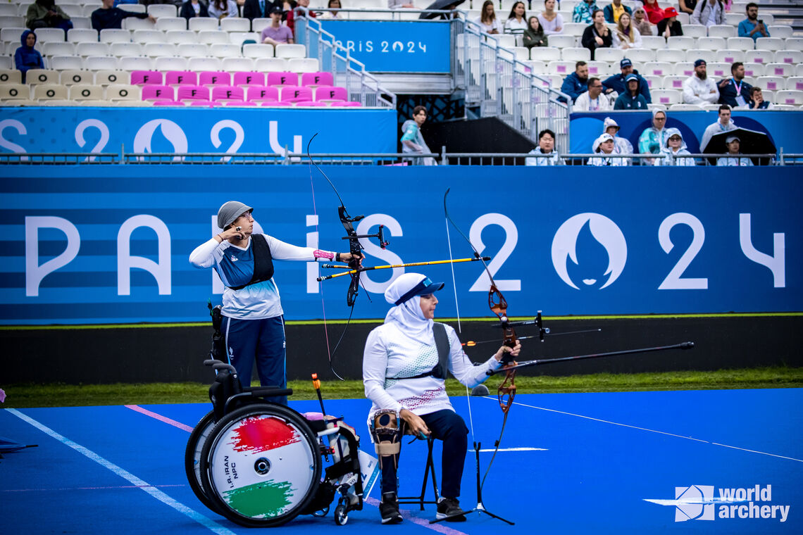 Aziza Benhami during practice at Paris 2024 Paralympic Games.