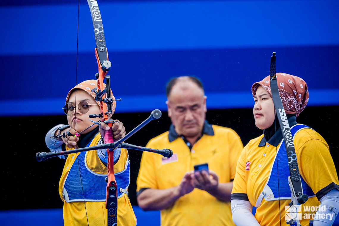 Malaysian women shooting in Paris 2024.