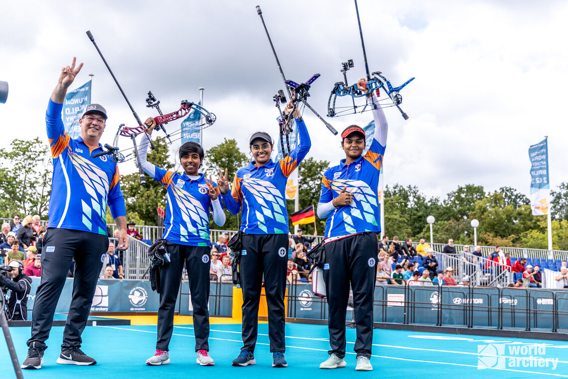 The Indian compound women’s team will be world champions in 2023.
