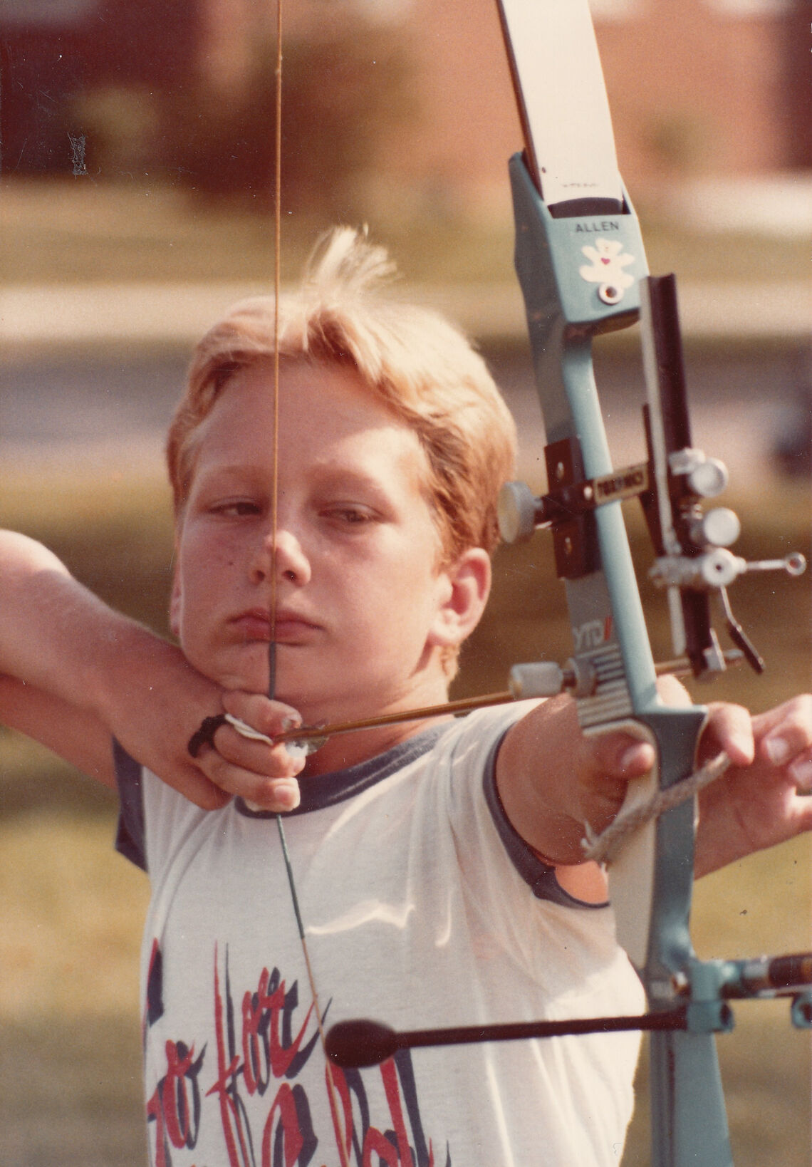 Allen Rasor shooting at a young age.