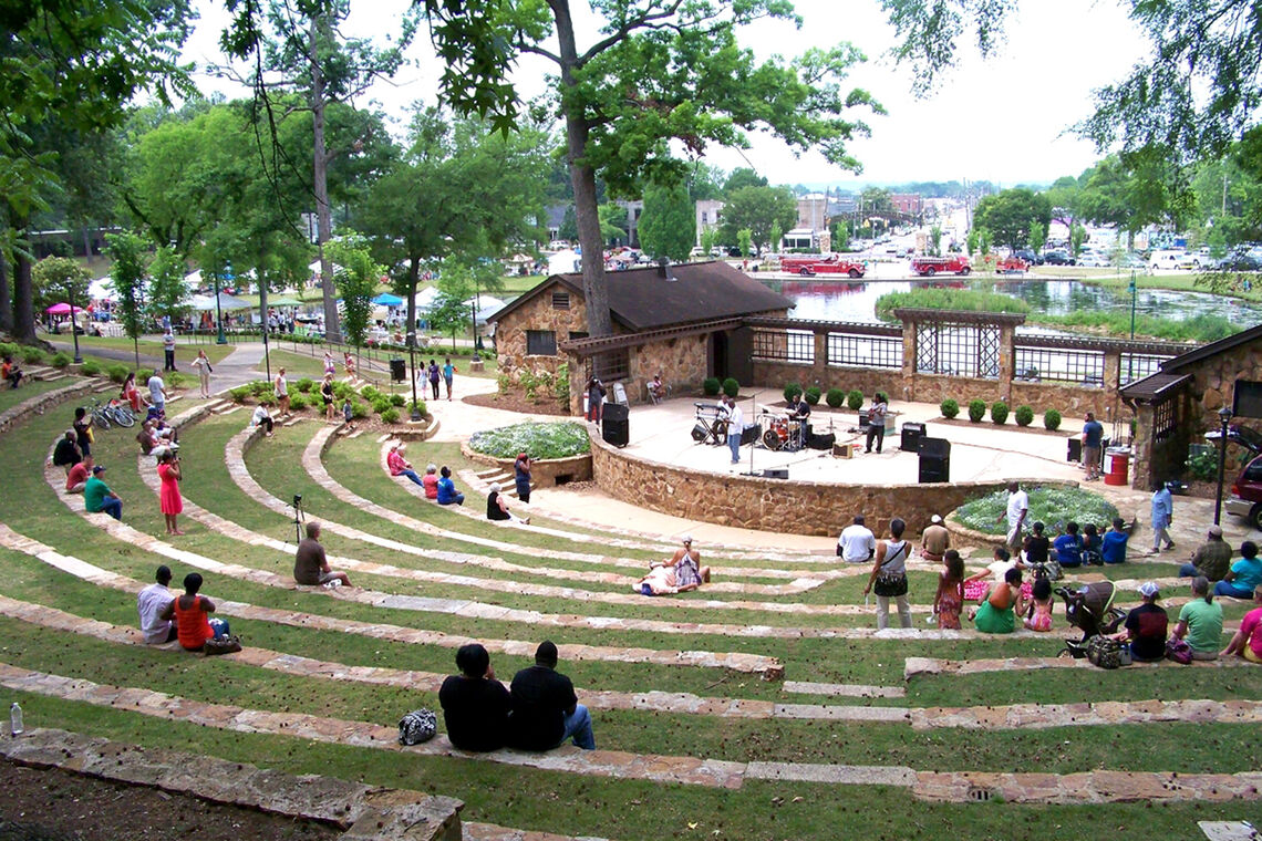 The amphitheatre at Avondale Park.