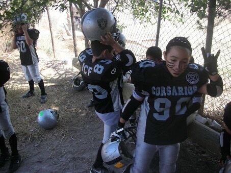 Vazquez playing American Football in Mexico