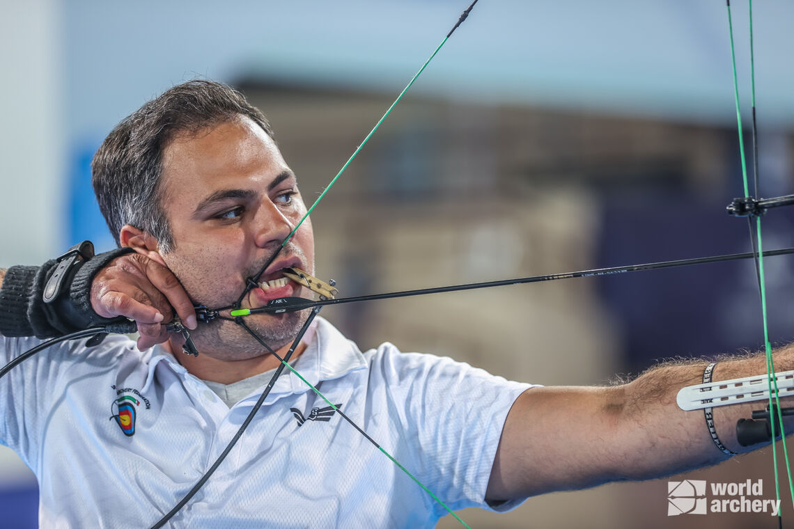 Action from the 2022 Para Archery World Championships - Dubai 2022 IRI