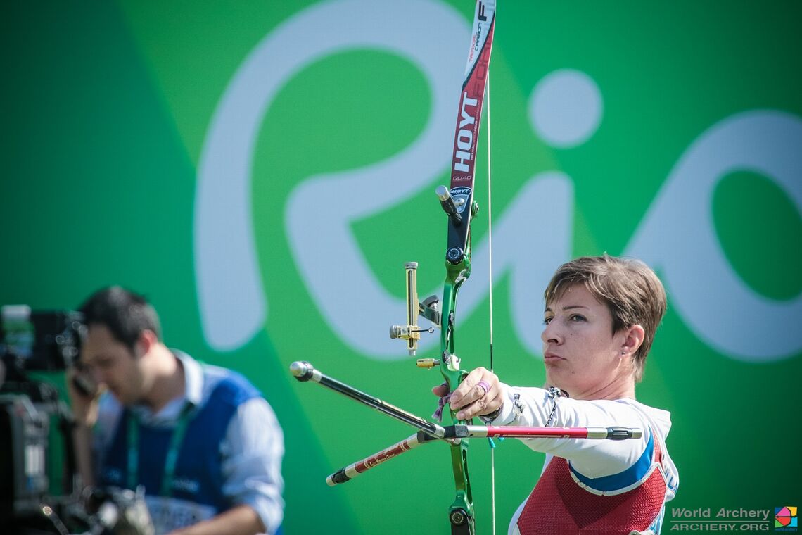 Evangelia Psarra in action at Rio 2016