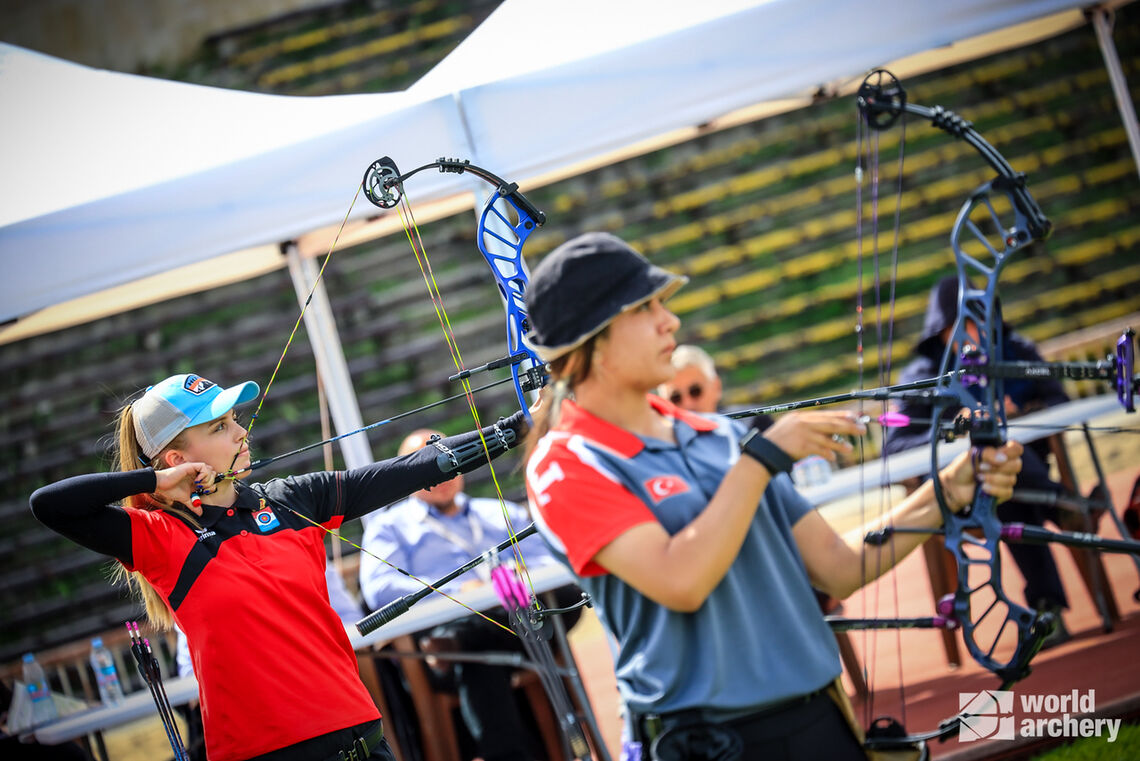 The compound women’s final ended in a shoot-off.