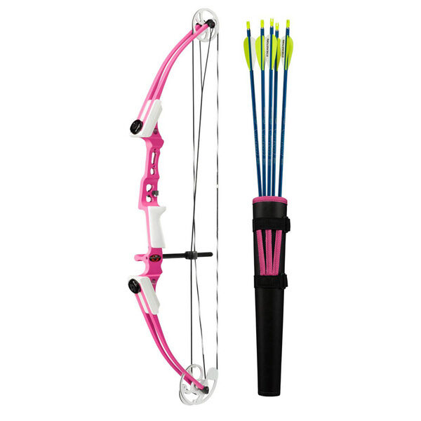 Mini pink Genesis compound bow