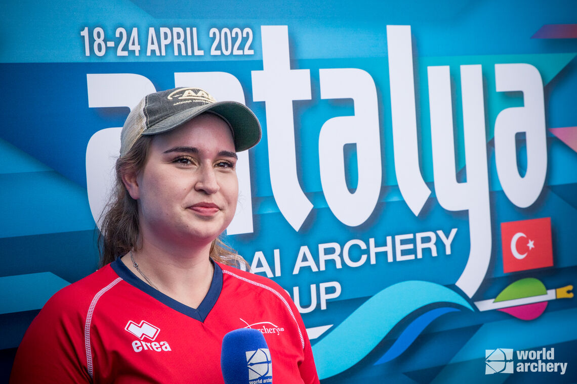 Ella Gibson after winning Antalya 2022 gold