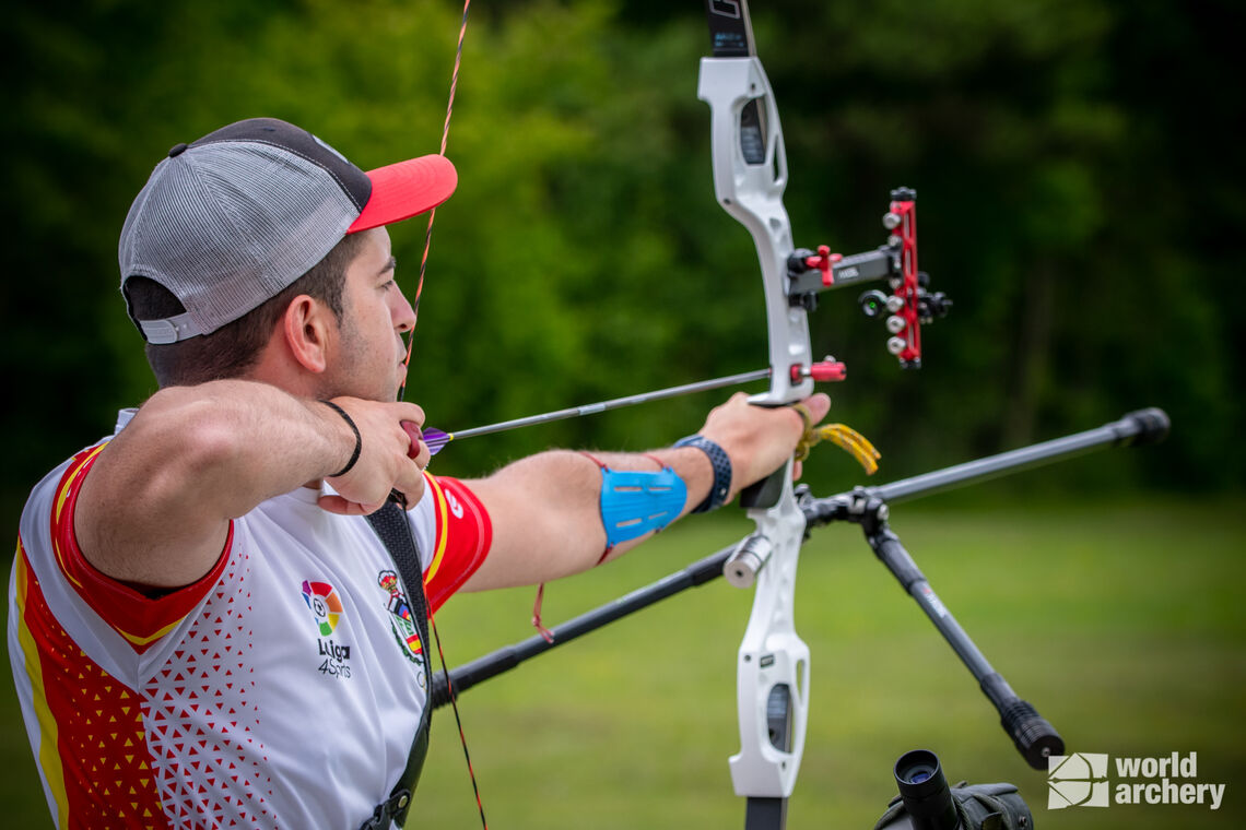 Miguel Alvarino is the hot hand, having podiumed at both Hyundai Archery World Cup stages so far this year.