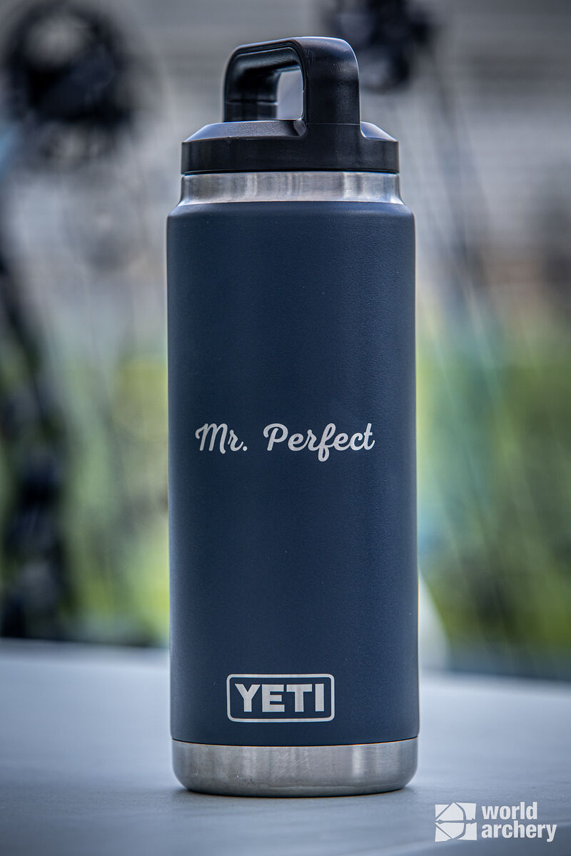 Mister Perfect’s water flask.