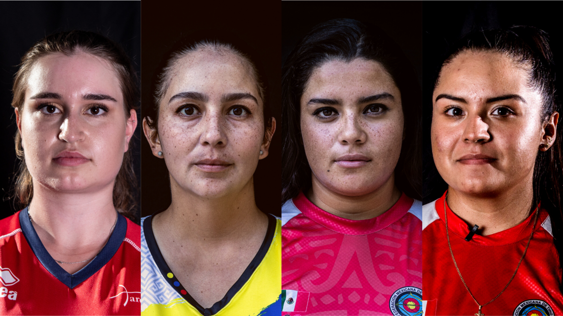 The compound women's final four line-up for Medellin 2022