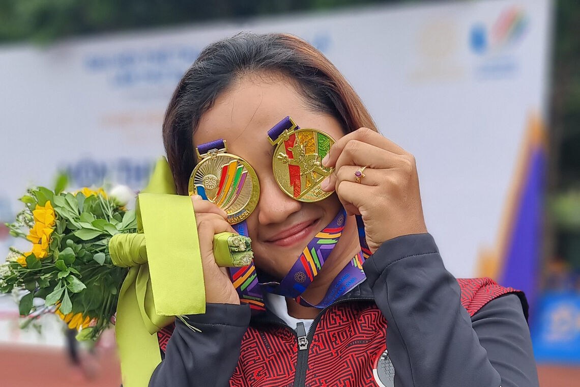 Rezza Octavia won a number of medals in 2022