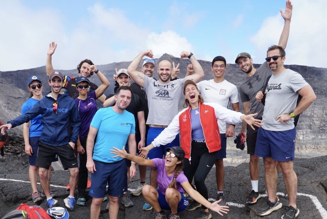 The French team training at Reunion Island.