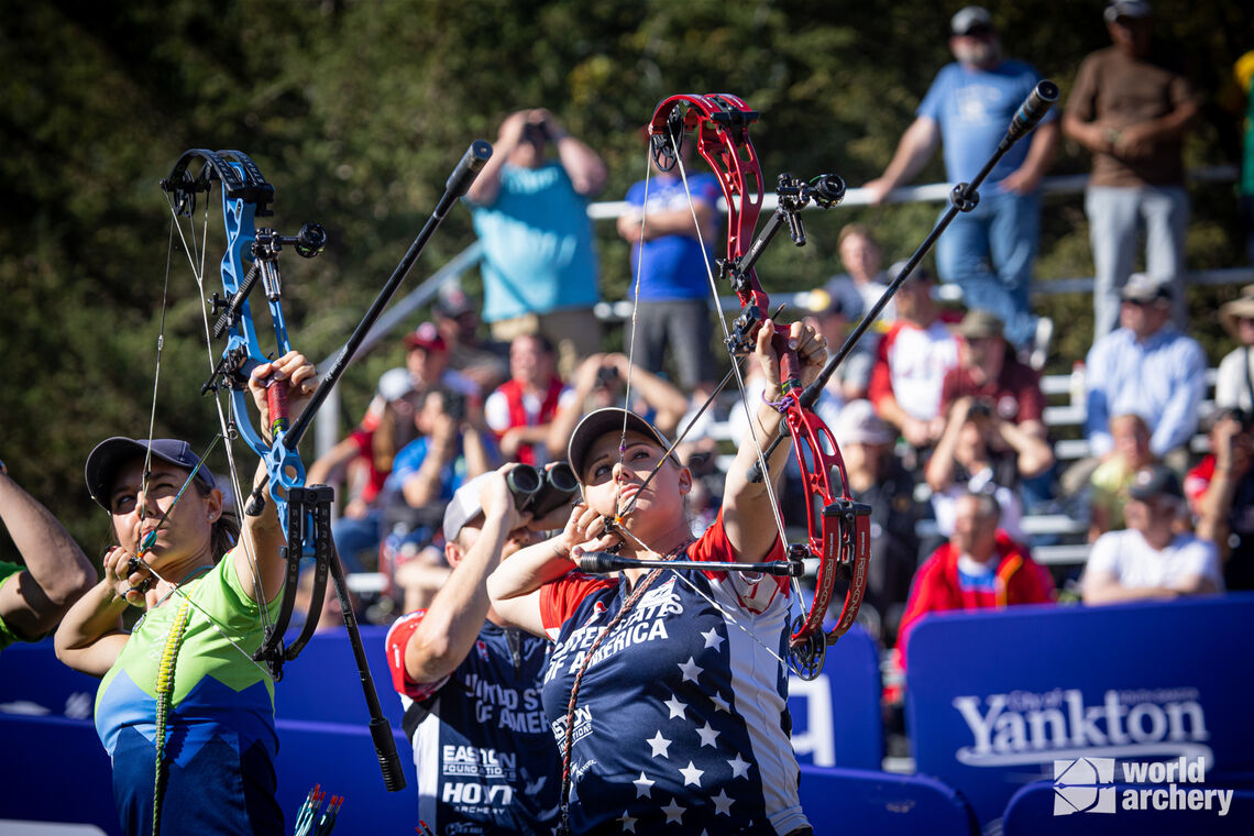 Toja Ellison and Paige Pearce shoot a second consecutive final at the World Archery Field Championships.