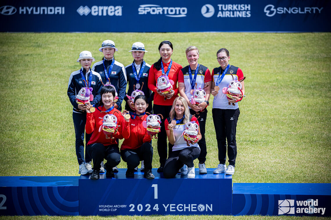 World champion Germany completed the recurve women’s team podium.