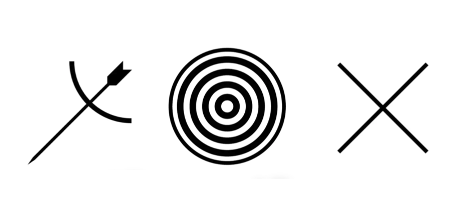 Breakdown of Archery 2024 pictogram