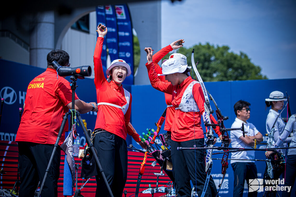 Chinese women's recurve team Yecheon