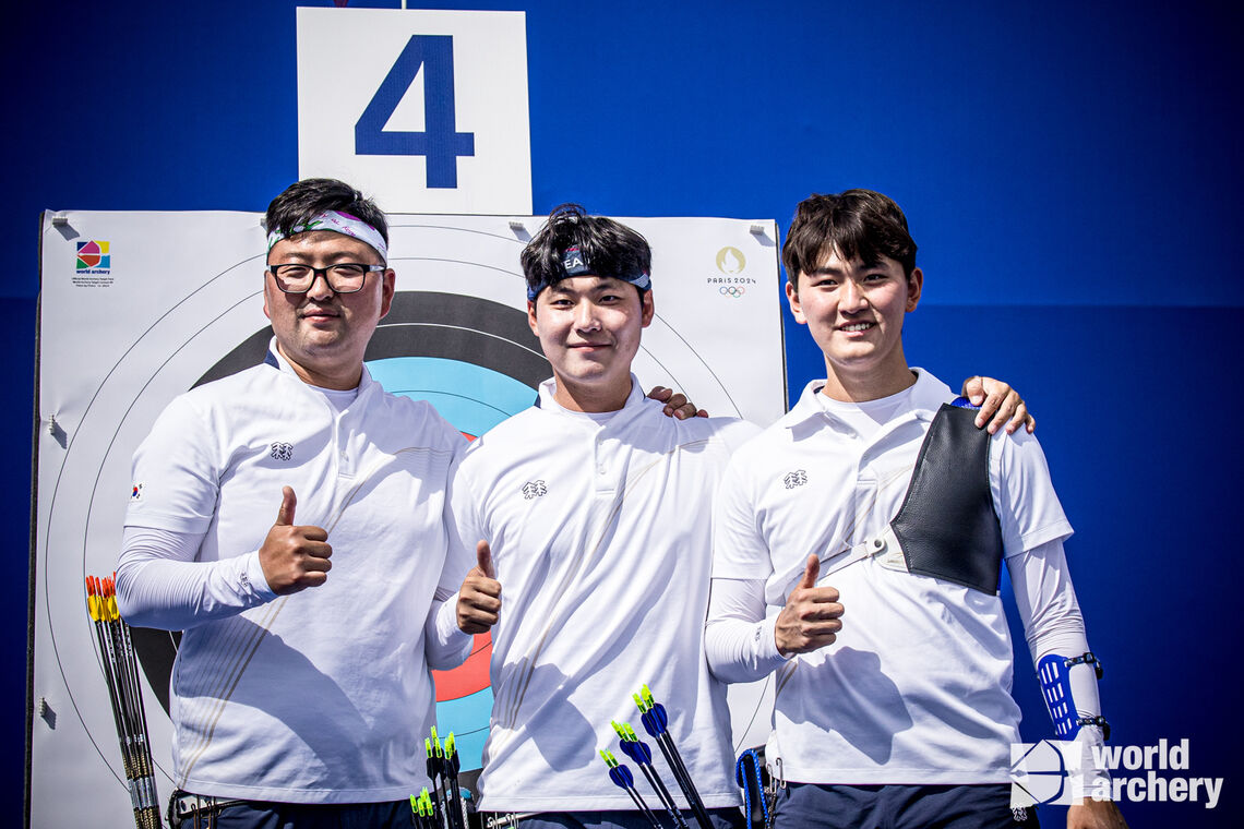 The Korean men’s team completed the clean sweep of poles.