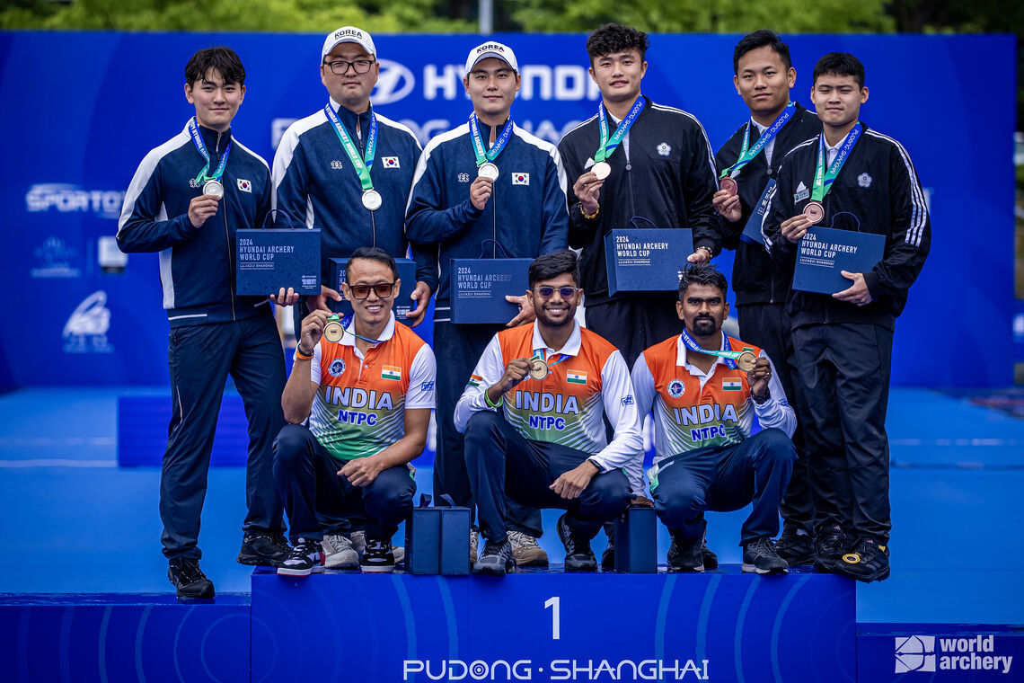 Indian recurve team, Shanghai 2024