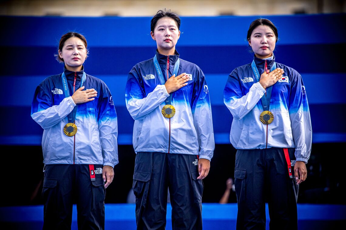 Korean women's recurve team PARIS 2024