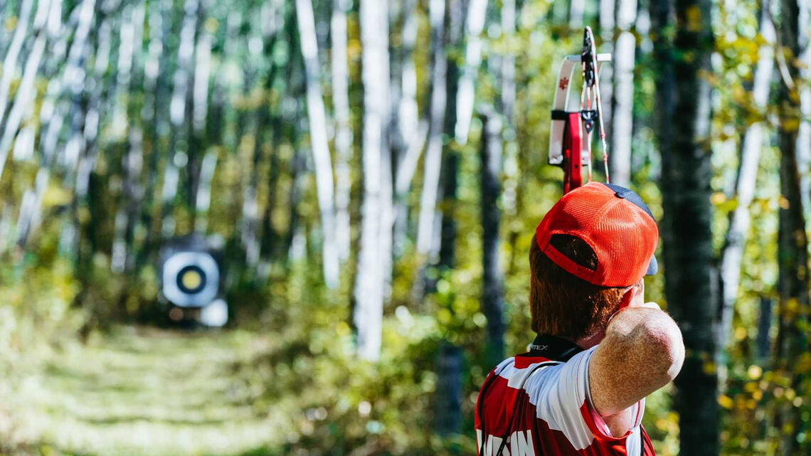 Archers shooting in Lac la Biche.