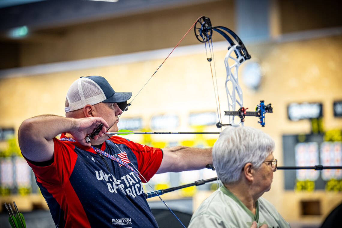 Archers aiming.