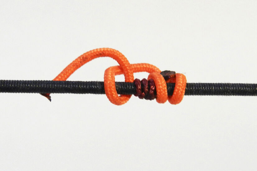 Boucle de Corde d'arc en Nylon, Corde d'arc Composé pour Le Tir à l'arc  Safe Release D Loop Bow String Noir Rouge (Noir)
