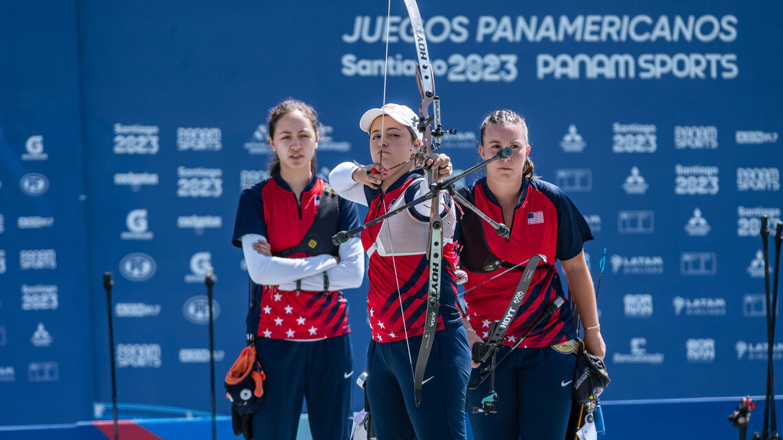 The USA women’s team at the Pan American Games.