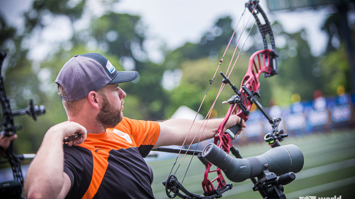 Mike Schloesser preparing for a career in archery coaching?#ArcheryWorldCup