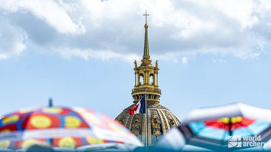 The view from the competition field at Invalides.