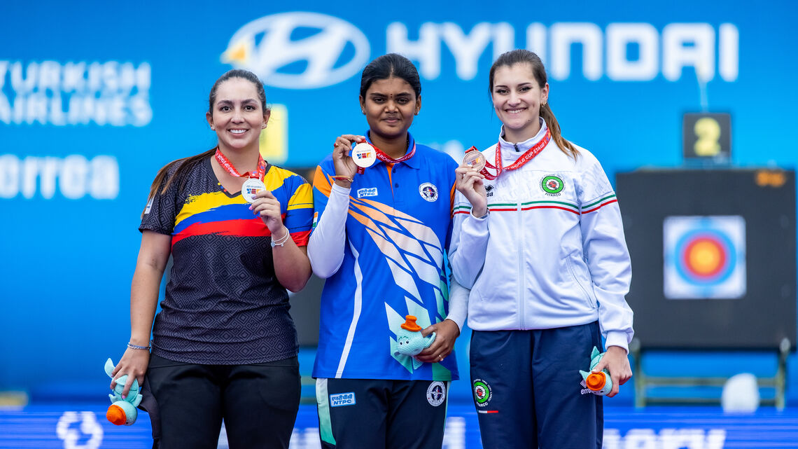 Jyothi Surekha Vennam wins international maiden gold in Antalya.