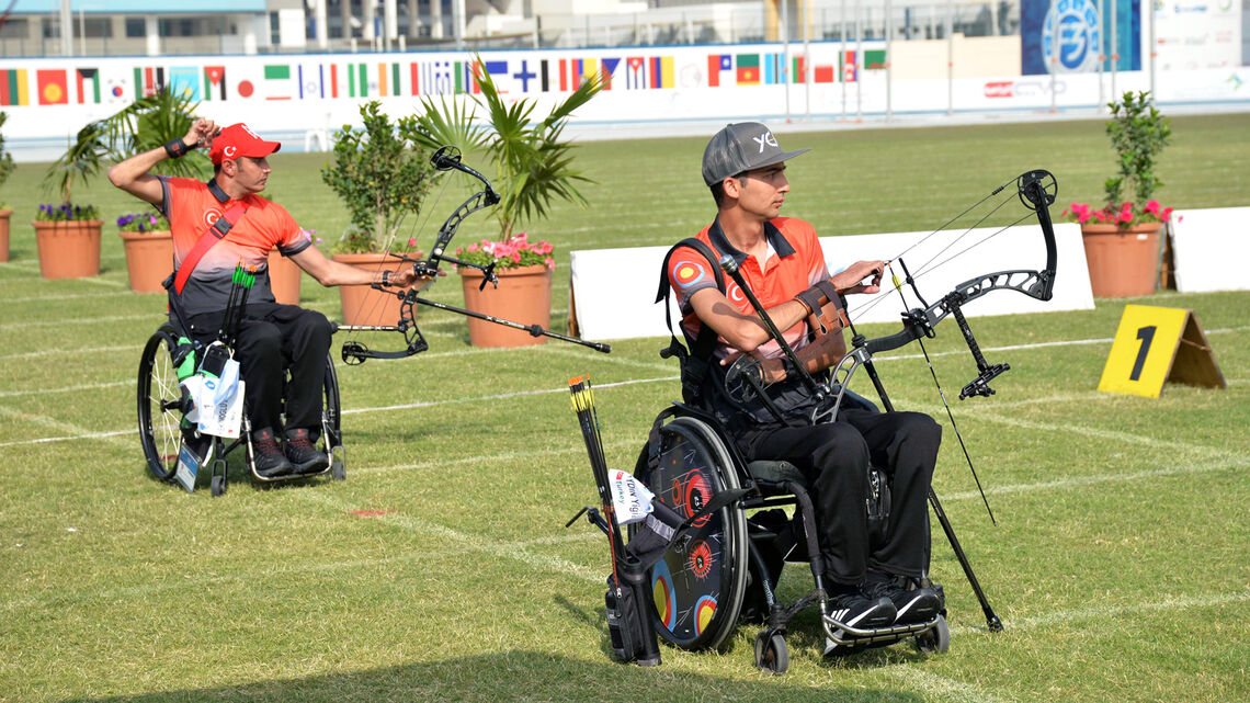 The W1 final at the Fazza para world ranking tournament in 2021.