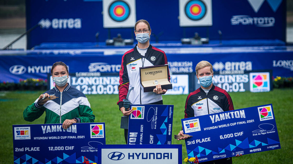 Lisa Unruh wins the 2021 Hyundai Archery World Cup Final