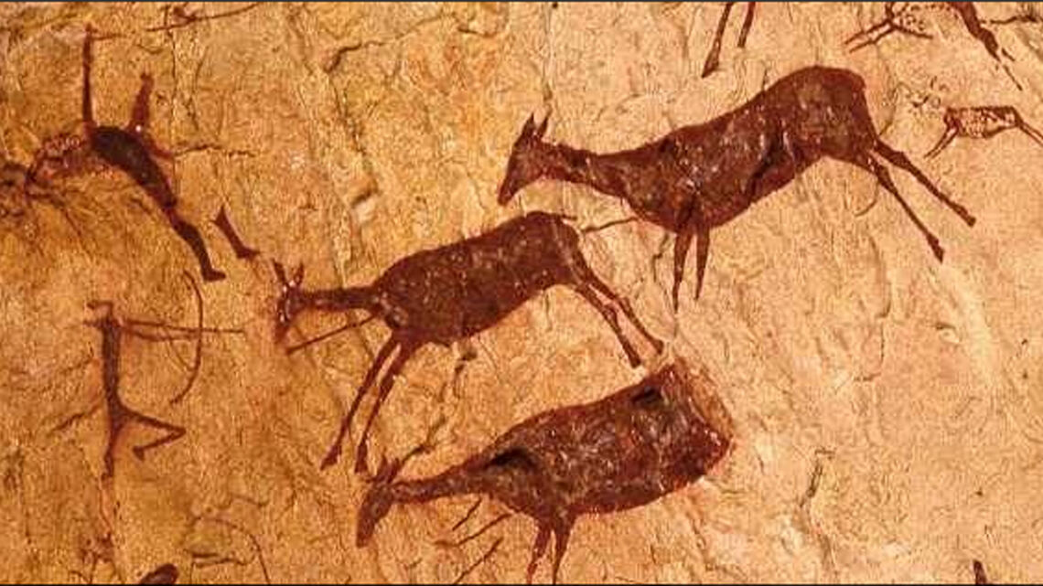 cave painting deer        
        <figure class=