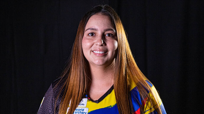 Sara Lopez (COL) portrait at the 2021 World Cup Finals, Yankton (USA)