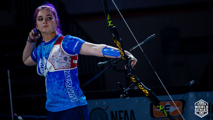 British archery Healey wins 2022 Indoor Archery World Series Final  - Women's Recurve