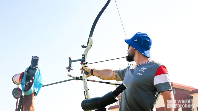 Action from the 2022 Para Archery World Championships - Dubai 2022 FRA