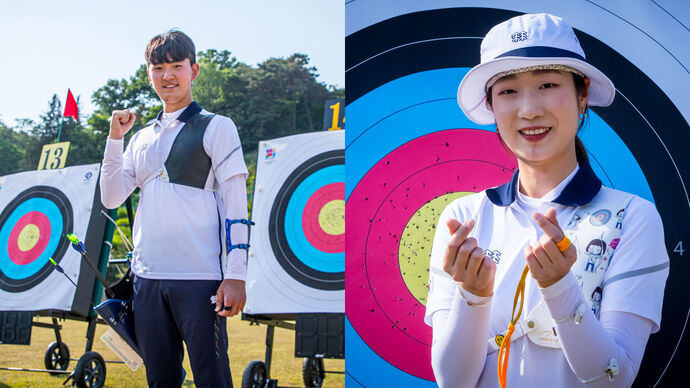 Kim Je Deok and Choi Misun qualified top in Gwangju.
