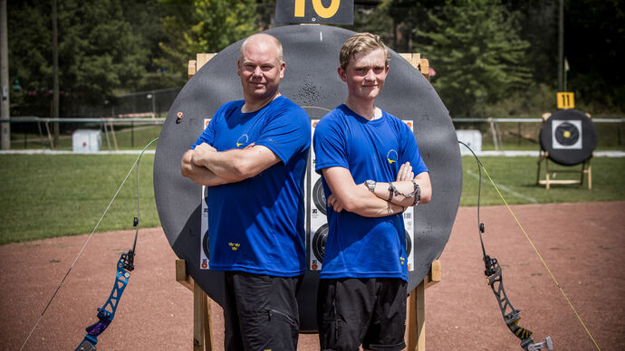 Leo Pettersson and Erik Jonsson of Sweden at the 2022 World Games