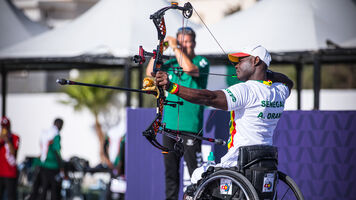 Senegal’s Aliou Drame is compound men’s open 2023 African Champion.