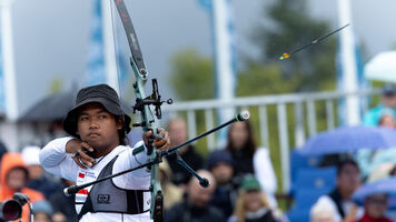 Arif Pangestu fourth at Berlin 2023 World Archery Championships.