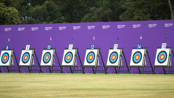 Targets at the test event for the Tokyo 2020 Olympic Games.