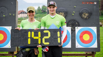 Toja Ellison + Aljaž Matija Brenk broke the Slovenian mixed team record at the 2022 Veronica's Cup