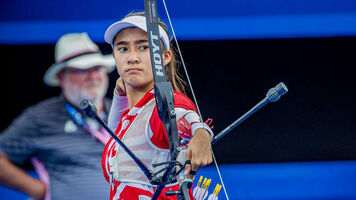 Angela Ruiz competes at the Paris 2024 Olympic Games.