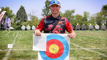 Mathias Fullerton shoots 13X in matchplay at the Buckeye Classic.