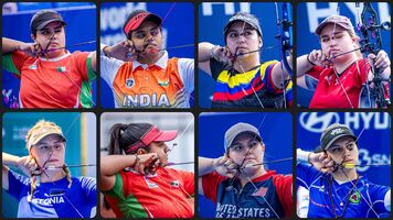 Hyundai Archery World Cup Final 2024 compound women’s line-up.