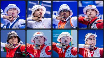 Hyundai Archery World Cup Final 2024 recurve women’s line-up.